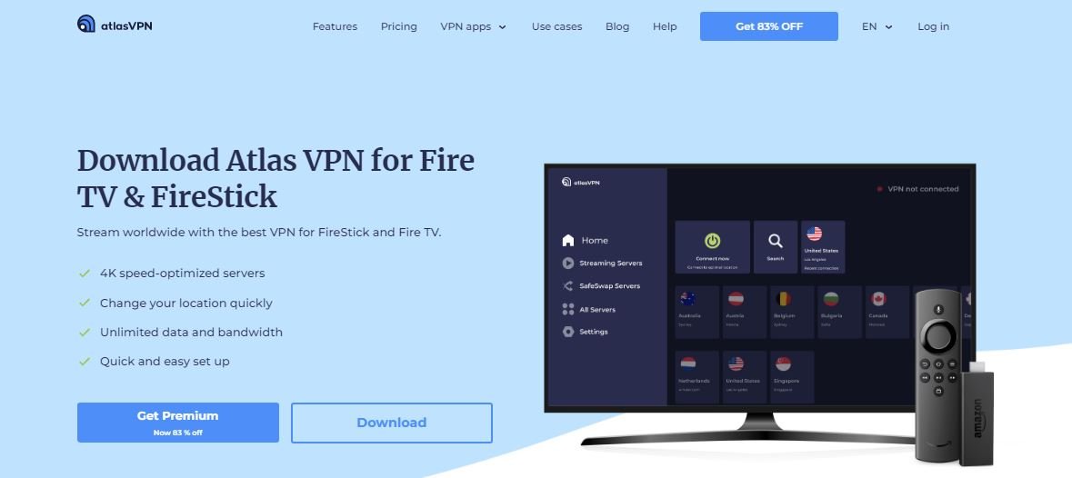 Atlas VPN for Fire TV and FireStick
